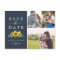 Rustic Sunflower Navy Photo Collage Save the Date