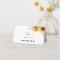 Rustic Sunflower, Place card with meal options