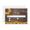Rustic Sunflower String Lights Wedding RSVP Card
