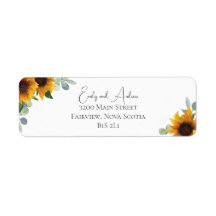 Rustic Sunflowers and Watercolor Greenery Wedding