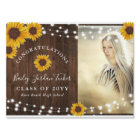 Rustic Sunflowers Lights Graduation