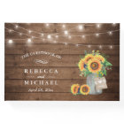Rustic Sunflowers Mason Jar String Lights Wedding