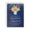 Rustic Sunflowers Navy Blue Rehearsal Dinner