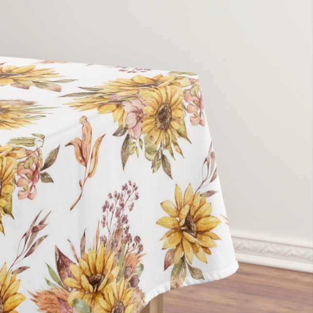 Rustic Sunflowers Tablecloth (In Situ)