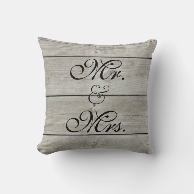 Rustic Sweetheart Table Pillow (Front)