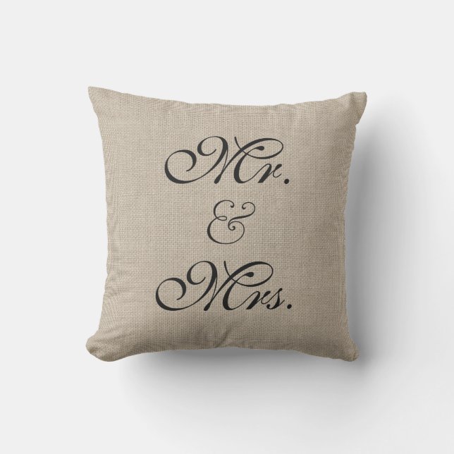 Rustic Sweetheart Table Pillow - Outdoor (Front)