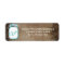 Rustic Teal Brown Mason Jar Wedding Address Label
