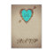 Rustic Teal Heart Arrow Wedding RSVP Cards