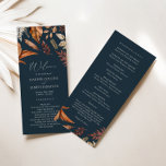 Rustic Terracotta & Navy Wedding Ceremony Program<br><div class="desc">This beautifully designed program captures the essence of rustic charm with its terracotta hues and elegant typography. It guides your guests through the order of events, providing a detailed timeline of your special day. Crafted with attention to detail, this program sets the tone for an enchanting celebration filled with warmth,...</div>