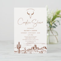 Rustic Terracotta Western or Rodeo Couples Shower