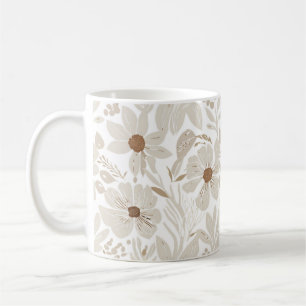 Rustic Terracotta Wildflower Boho Eclectic Spring  Coffee Mug