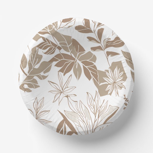 Rustic Terracotta Wildflower Boho Spring Style Paper Plate (Front)