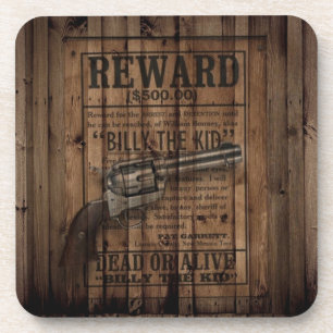 rustic texas star cowboy western country dual gun coaster