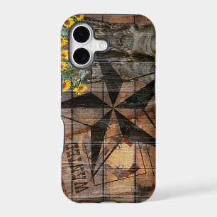 Rustic Texas Star Western Pistol Cowboy Boots