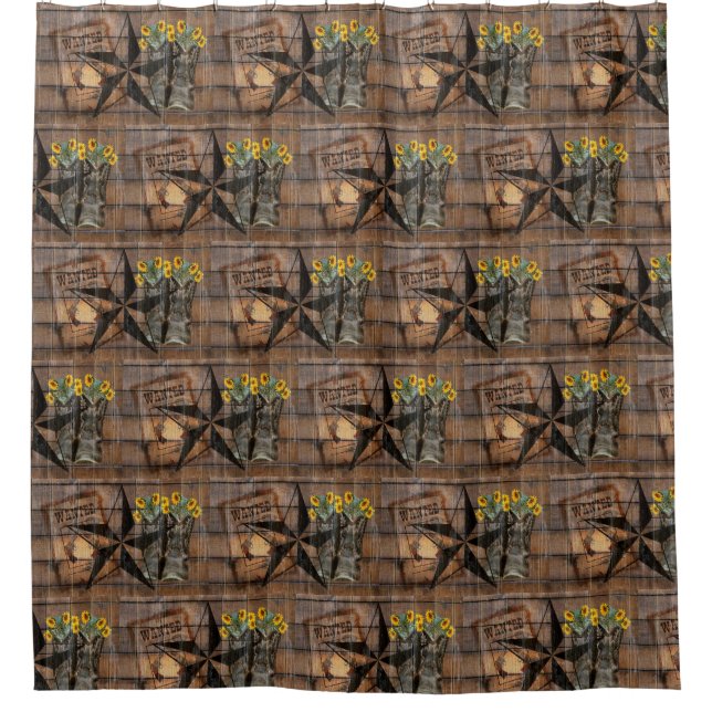 Rustic Texas Star Western Pistol Cowboy Boots (Front)