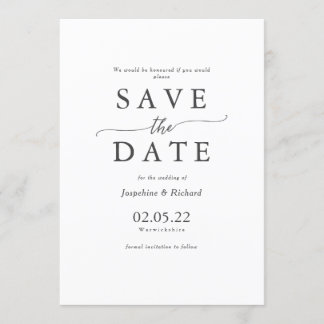 Rustic Text template wedding save the date