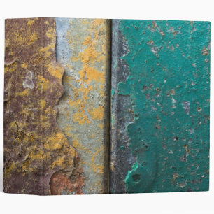 Rustic Texture With Flaking Paint On Rusty Metal Binder