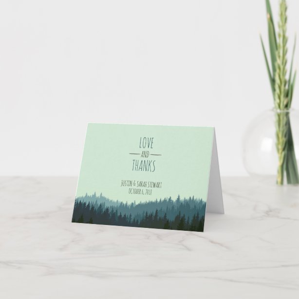 Blue Mountain Thank You Cards | Zazzle CA
