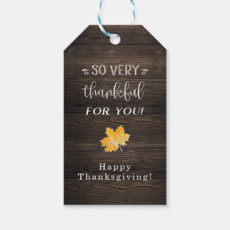 Rustic Thanksgiving Favour Tags