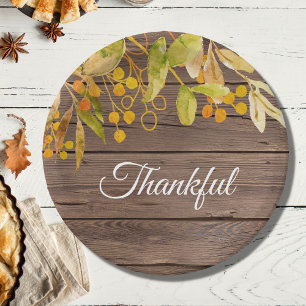 Rustic Thanksgiving Paper Plate