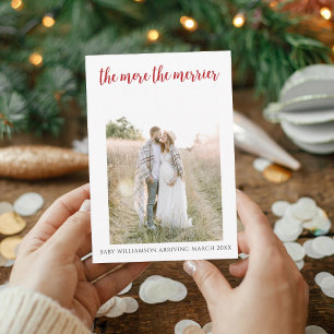 Rustic The More The Merrier Pregnancy Announcement