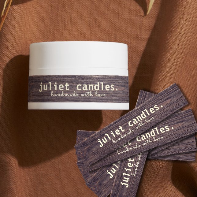 Rustic Thin Candle Tamper-Proof Seal Label (Creator Uploaded)