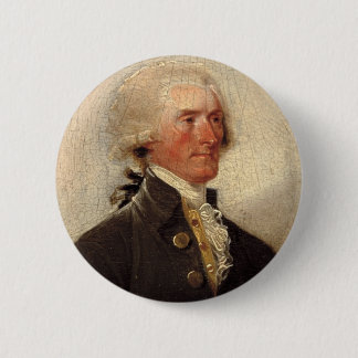 Rustic Thomas Jefferson Painting 2 Inch Round Button