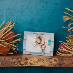 Rustic Tin Silo Personalized Name Photo Plaque