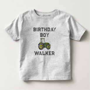 Rustic Tractor Farm Boy Birthday Boy Toddler T-shirt