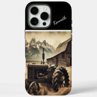 Rustic Tractor in Mountain Valley