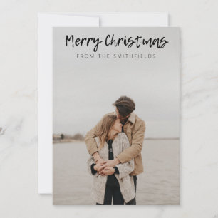 Rustic Travel Lake Christmas Holiday Card