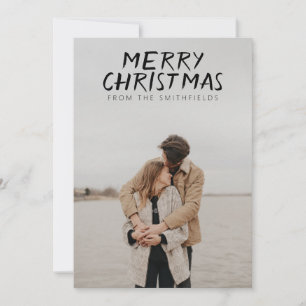 Rustic Travel Lake Christmas Holiday Card