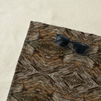 Rustic Tree Bark Photo Southwest Diamond Pattern