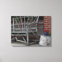 Rustic Tree Branch Limb Bench & Flowers