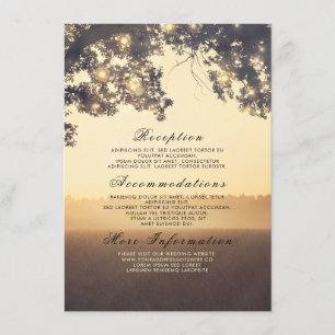 Rustic Tree Branches Dreamy Wedding Details Insert