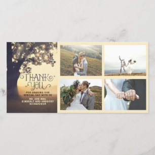 Rustic Tree Dream Summer Wedding Thank You