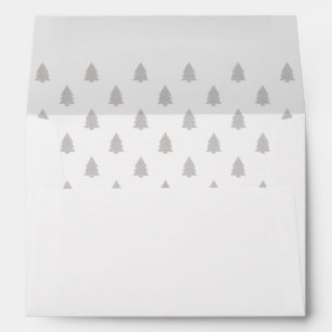 Rustic Trees Pre-Addressed Holiday Envelopes