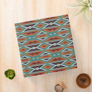 Rustic Tribe Mosaic Native American Indian Pattern Binder