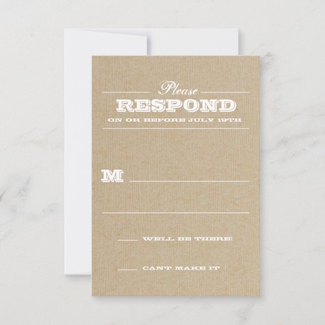 Rustic Trophy White Response (Front)