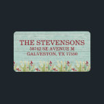 Rustic Tropical Beach Christmas Label<br><div class="desc">Christmas beach grass return address labels to coordinate with the beach Christmas cards in our shop. Personalize it for your beach themed Christmas! Designed by Blackberry Boulevard.</div>