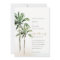Rustic Tropical Beach Palm Trees Wedding Invite
