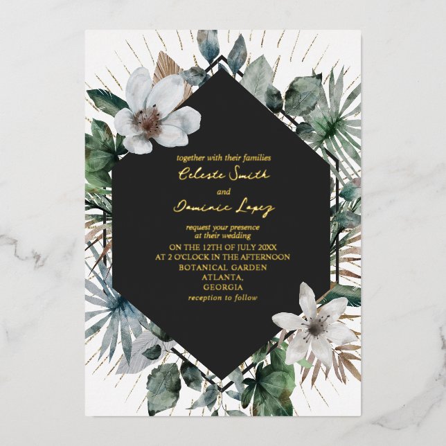 Rustic Tropical Geometric Botanical (Front)