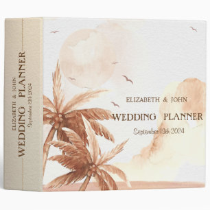 Rustic Tropical Palms Binder