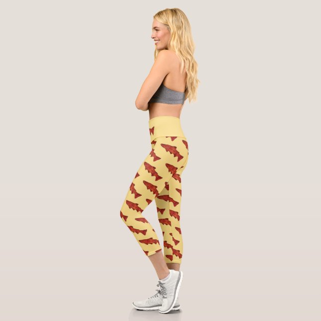 Rustic Trout Capri Leggings (Left)