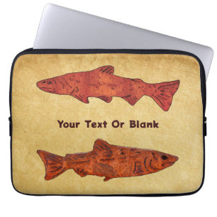 Rustic Trout Laptop Sleeve