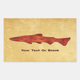 Rustic Trout Sticker