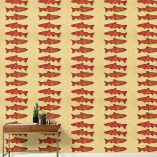 Rustic Trout Wallpaper