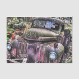 rustic truck tissue paper
