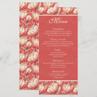 Rustic Tulip Fantasy Forest Wedding Menu