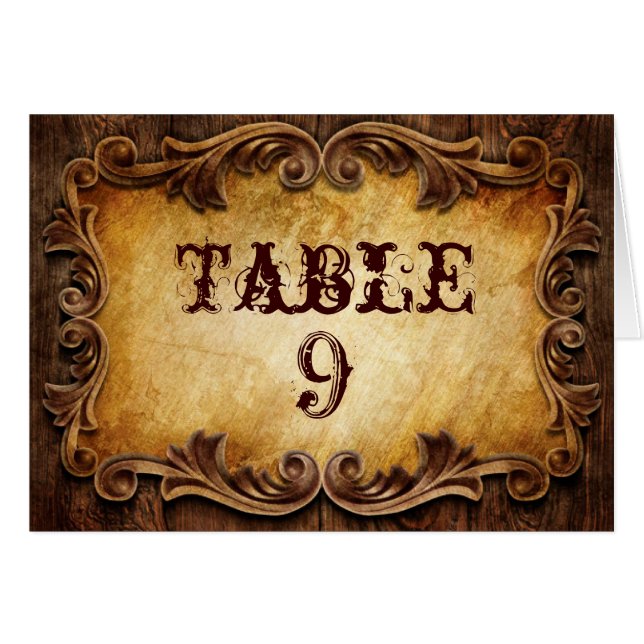 rustic typography western country wedding (Front Horizontal)